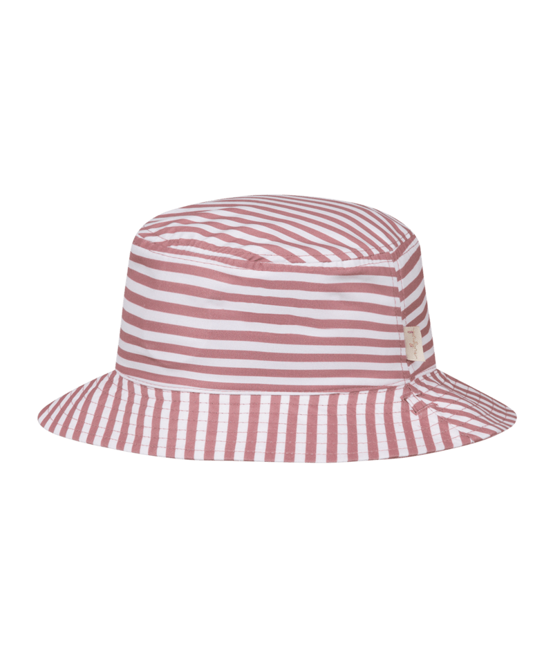 Millymook Girls Bucket Hat - Amber With White Stripes - Lisa